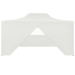 vidaXL Carpa plegable profesional con 4 paredes acero blanco 3x4 m