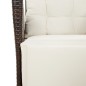 vidaXL Set comedor para jardín 9 pzas y cojines ratán sintético marrón vidaXL Set comedor para jardín 9 pzas y cojines ratán sintético marrón