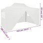 vidaXL Carpa plegable profesional con 4 paredes acero blanco 3x4 m vidaXL Carpa plegable profesional con 4 paredes acero blanco 3x4 m