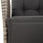 vidaXL Set comedor jardín 7 pzas y cojines ratán sintético gris vidaXL Set comedor jardín 7 pzas y cojines ratán sintético gris