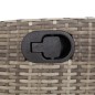 vidaXL Set comedor jardín 7 pzas y cojines ratán sintético gris vidaXL Set comedor jardín 7 pzas y cojines ratán sintético gris