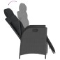 vidaXL Set de comedor de jardín 7 pzas y cojines ratán sintético negro vidaXL Set de comedor de jardín 7 pzas y cojines ratán sintético negro