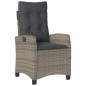 vidaXL Set comedor de jardín 5 piezas con cojines ratán sintético gris vidaXL Set comedor de jardín 5 piezas con cojines ratán sintético gris