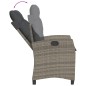 vidaXL Set comedor de jardín 5 piezas con cojines ratán sintético gris vidaXL Set comedor de jardín 5 piezas con cojines ratán sintético gris