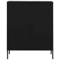 vidaXL Armario de almacenamiento acero negro 80x35x101,5 cm vidaXL Armario de almacenamiento acero negro 80x35x101,5 cm
