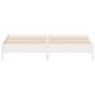 vidaXL Estructura de cama de madera maciza de pino blanco 200x200 cm vidaXL Estructura de cama de madera maciza de pino blanco 200x200 cm