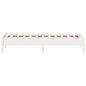 vidaXL Estructura de cama madera maciza de pino blanco 90x190 cm vidaXL Estructura de cama madera maciza de pino blanco 90x190 cm