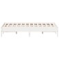 vidaXL Estructura de cama madera maciza de pino blanco 150x200 cm vidaXL Estructura de cama madera maciza de pino blanco 150x200 cm