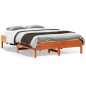 vidaXL Estructura de cama madera maciza pino marrón cera 120x190 cm vidaXL Estructura de cama madera maciza pino marrón cera 120x190 cm
