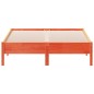 vidaXL Estructura de cama madera maciza pino marrón cera 120x190 cm vidaXL Estructura de cama madera maciza pino marrón cera 120x190 cm