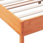 vidaXL Estructura de cama madera maciza pino marrón cera 120x190 cm vidaXL Estructura de cama madera maciza pino marrón cera 120x190 cm