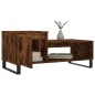 vidaXL Mesa de centro madera contrachapada roble ahumado 100x50x45 cm vidaXL Mesa de centro madera contrachapada roble ahumado 100x50x45 cm