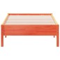 vidaXL Estructura de cama madera maciza de pino marrón cera 75x190 cm vidaXL Estructura de cama madera maciza de pino marrón cera 75x190 cm