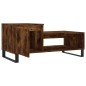 vidaXL Mesa de centro madera contrachapada roble ahumado 100x50x45 cm vidaXL Mesa de centro madera contrachapada roble ahumado 100x50x45 cm