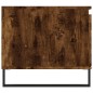 vidaXL Mesa de centro madera contrachapada roble ahumado 100x50x45 cm vidaXL Mesa de centro madera contrachapada roble ahumado 100x50x45 cm