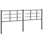 vidaXL Cabecero de metal negro 200 cm vidaXL Cabecero de metal negro 200 cm