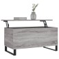 vidaXL Mesa de centro madera contrachapada gris Sonoma 90x44,5x45 cm vidaXL Mesa de centro madera contrachapada gris Sonoma 90x44,5x45 cm