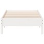 vidaXL Estructura de cama madera maciza de pino blanco 75x190 cm vidaXL Estructura de cama madera maciza de pino blanco 75x190 cm