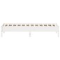 vidaXL Estructura de cama madera maciza de pino blanco 75x190 cm vidaXL Estructura de cama madera maciza de pino blanco 75x190 cm