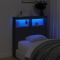vidaXL Cabecero de cama con LED negro 100x17x102 cm vidaXL Cabecero de cama con LED negro 100x17x102 cm