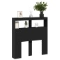 vidaXL Cabecero de cama con LED negro 100x17x102 cm vidaXL Cabecero de cama con LED negro 100x17x102 cm