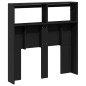 vidaXL Cabecero de cama con LED negro 100x17x102 cm vidaXL Cabecero de cama con LED negro 100x17x102 cm
