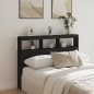 vidaXL Cabecero de cama con LED negro 140x17x102 cm vidaXL Cabecero de cama con LED negro 140x17x102 cm