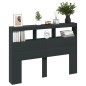 vidaXL Cabecero de cama con LED negro 140x17x102 cm vidaXL Cabecero de cama con LED negro 140x17x102 cm