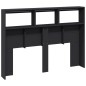 vidaXL Cabecero de cama con LED negro 140x17x102 cm vidaXL Cabecero de cama con LED negro 140x17x102 cm