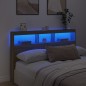 vidaXL Cabecero de cama con LED roble Sonoma 160x17x102 cm