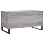 vidaXL Mesa de centro madera contrachapada gris Sonoma 90x44,5x45 cm vidaXL Mesa de centro madera contrachapada gris Sonoma 90x44,5x45 cm