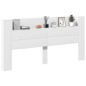 vidaXL Cabecero de cama con LED blanco 200x16,5x103,5 cm vidaXL Cabecero de cama con LED blanco 200x16,5x103,5 cm