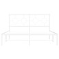 vidaXL Estructura de cama de metal con cabecero blanca 135x190 cm vidaXL Estructura de cama de metal con cabecero blanca 135x190 cm