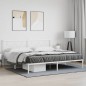 vidaXL Estructura de cama de metal con cabecero blanco 193x203 cm vidaXL Estructura de cama de metal con cabecero blanco 193x203 cm