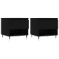 vidaXL Mesas de centro 2 uds madera de ingeniería negro 50x46x50 cm vidaXL Mesas de centro 2 uds madera de ingeniería negro 50x46x50 cm