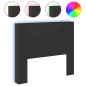 vidaXL Cabecero de cama con luz LED negro 120x16,5x103,5 cm vidaXL Cabecero de cama con luz LED negro 120x16,5x103,5 cm