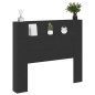 vidaXL Cabecero de cama con luz LED negro 120x16,5x103,5 cm vidaXL Cabecero de cama con luz LED negro 120x16,5x103,5 cm