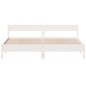 vidaXL Estructura de cama con cabecero madera de pino blanco 200x200cm