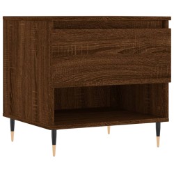vidaXL Mesa de centro madera de ingeniería roble marrón 50x46x50 cm