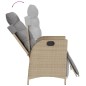 vidaXL Set comedor de jardín 7 pzas con cojines ratán sintético beige vidaXL Set comedor de jardín 7 pzas con cojines ratán sintético beige