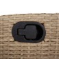 vidaXL Set comedor de jardín 7 pzas con cojines ratán sintético beige vidaXL Set comedor de jardín 7 pzas con cojines ratán sintético beige