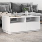 vidaXL Mesa de centro con luces LED blanco 90x49x40 cm vidaXL Mesa de centro con luces LED blanco 90x49x40 cm
