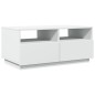 vidaXL Mesa de centro con luces LED blanco 90x49x40 cm vidaXL Mesa de centro con luces LED blanco 90x49x40 cm