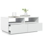 vidaXL Mesa de centro con luces LED blanco 90x49x40 cm vidaXL Mesa de centro con luces LED blanco 90x49x40 cm