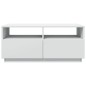 vidaXL Mesa de centro con luces LED blanco 90x49x40 cm vidaXL Mesa de centro con luces LED blanco 90x49x40 cm