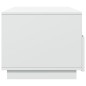 vidaXL Mesa de centro con luces LED blanco 90x49x40 cm vidaXL Mesa de centro con luces LED blanco 90x49x40 cm