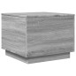 vidaXL Mesa de centro con luces LED gris Sonoma 50x50x40 cm vidaXL Mesa de centro con luces LED gris Sonoma 50x50x40 cm