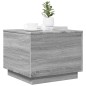 vidaXL Mesa de centro con luces LED gris Sonoma 50x50x40 cm vidaXL Mesa de centro con luces LED gris Sonoma 50x50x40 cm
