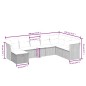 vidaXL Set sofás de jardín 8 piezas y cojines ratán sintético marrón