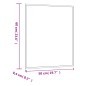 vidaXL Espejo de pared vidrio rectangular 50x60 cm vidaXL Espejo de pared vidrio rectangular 50x60 cm